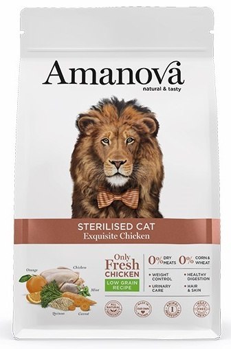Amanova Amanova Cat Sterilised Exquisite Chicken - kurczak 6kg