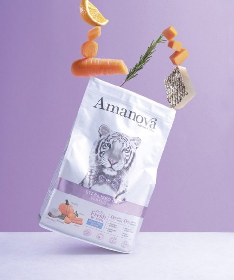 Amanova Amanova Cat Sterilised Fish Delicacy - biała ryba 300g
