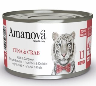 Amanova Amanova Cat Tuna & Crab - tuńczyk i krab w galaretce puszka 70g [11]