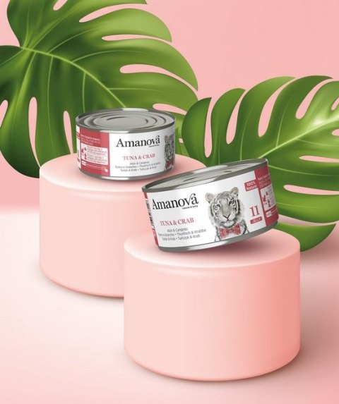 Amanova Amanova Cat Tuna & Crab - tuńczyk i krab w galaretce puszka 70g [11]