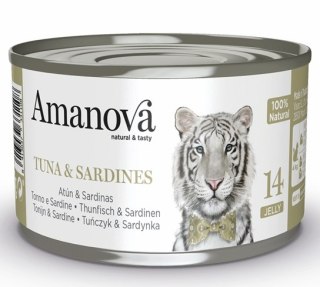 Amanova Amanova Cat Tuna & Sardines - tuńczyk i sardynki w galaretce puszka 70g [14]