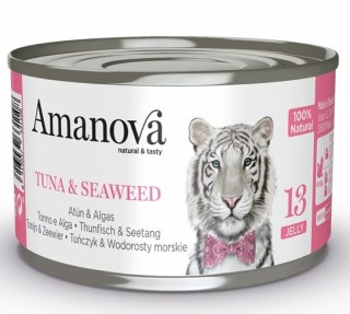 Amanova Amanova Cat Tuna & Seaweed - tuńczyk i wodorosty w galaretce puszka 70g [13]