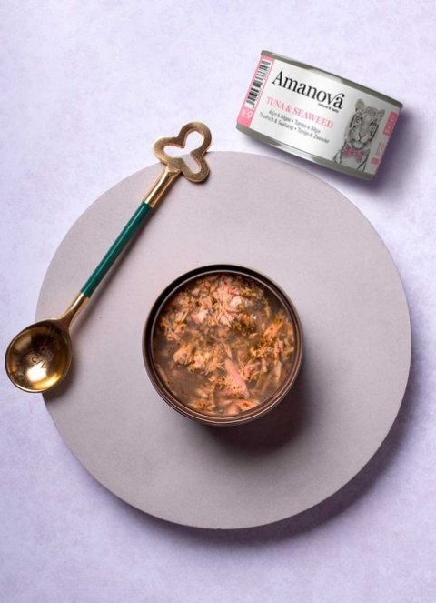Amanova Amanova Cat Tuna & Seaweed - tuńczyk i wodorosty w galaretce puszka 70g [13]