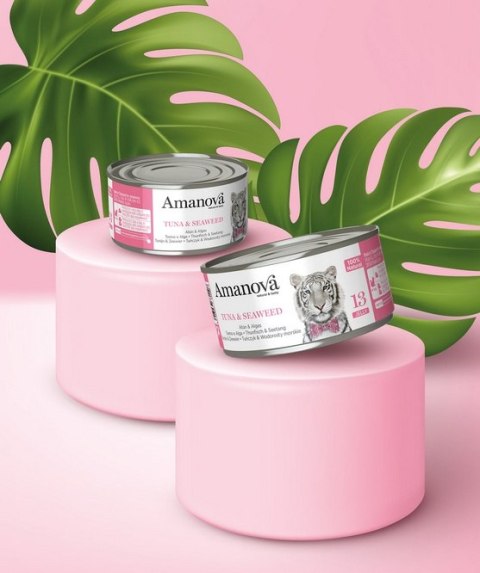 Amanova Amanova Cat Tuna & Seaweed - tuńczyk i wodorosty w galaretce puszka 70g [13]