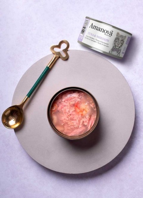 Amanova Amanova Cat Tuna & Shrimps - tuńczyk i krewetki w galaretce puszka 70g [10]