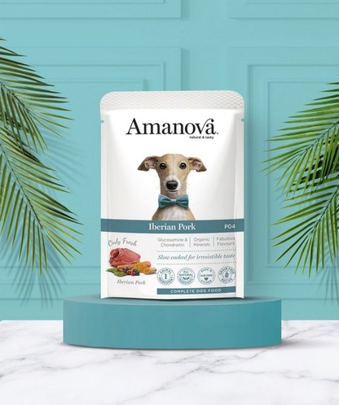 Amanova Amanova Dog Adult Iberian Pork - wieprzowina saszetka 300g [P04]