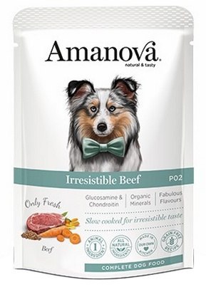 Amanova Amanova Dog Adult Irresistible Beef - wołowina saszetka 100g [P02]