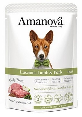 Amanova Amanova Dog Adult Luscious Lamb & Pork - jagnięcina i wieprzowina saszetka 100g [P05]