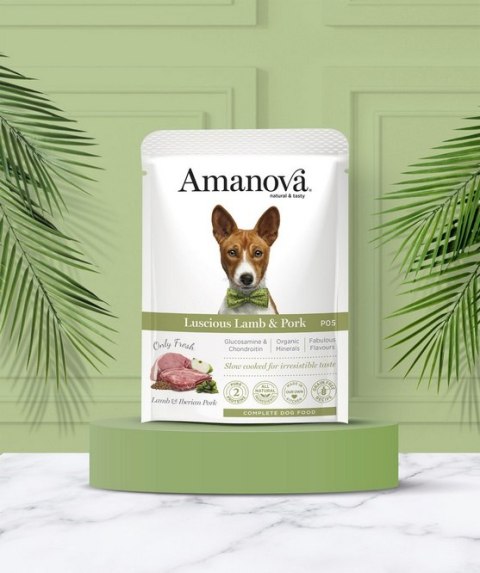 Amanova Amanova Dog Adult Luscious Lamb & Pork - jagnięcina i wieprzowina saszetka 300g [P05]