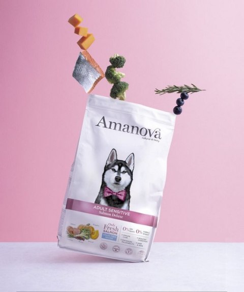 Amanova Amanova Dog Adult Sensitive Salmon Deluxe - łosoś 2kg