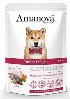 Amanova Amanova Dog Adult Turkey Delight - indyk saszetka 300g [P07]