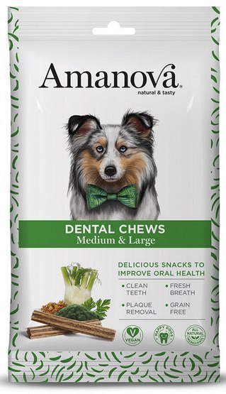 Amanova Amanova Dog Dental Chews Medium & Large 180g