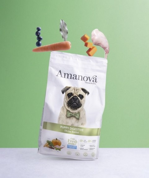 Amanova Amanova Dog Puppy Digestive Divine Rabbit - królik 7kg