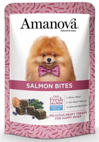 Amanova Amanova Dog Salmon Bites - łosoś 100g