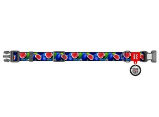 Collar Collar WauDog Nylon Obroża nylonowa z QR-paszportem, plastikowy fastex, wzór FIGA, M 20mm/28-40cm