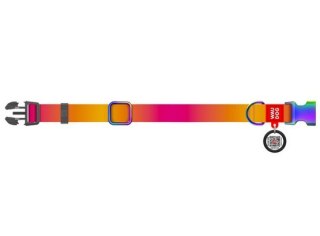 Collar Collar WauDog Recycled Obroża nylonowa z QR-paszportem, gradient XL 25mm x 37-58cm pomarańczowy