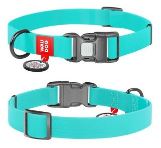 Collar Collar WauDog Waterproof Obroża wodoodporna z QR-paszportem, akumulująca światło, plastikowy fastex, 25mm/34-49cm