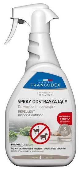 Francodex Francodex Spray do wnętrz i na zewnątrz odstraszający psy, koty i kuny 500ml