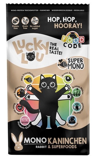 Lucky Lou Lucky Lou Food Code Mono Królik 750g