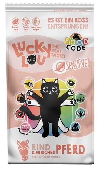 Lucky Lou Lucky Lou Food Code Sensitive Wołowina & Konina 1,7kg
