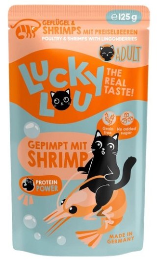 Lucky Lou Lucky Lou Lifestage Adult Drób i krewetki saszetka 125g