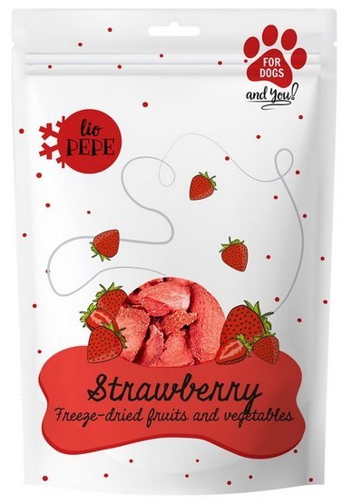 Paka Zwierzaka Paka Zwierzaka Lio PEPE Przysmak liofilizowany Strawberry (truskawka) 20g