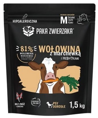Paka Zwierzaka Paka Zwierzaka Seventh Heaven Wołowina z marchewką M 1,5kg