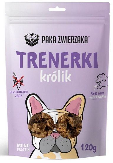 Paka Zwierzaka Paka Zwierzaka Trenerki Królik 120g