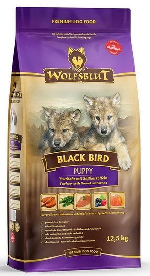 Wolfsblut Wolfsblut Dog Black Bird Puppy - indyk i bataty 12,5kg