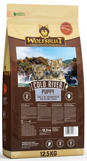 Wolfsblut Wolfsblut Dog Cold River Puppy - pstrąg i bataty 12,5kg