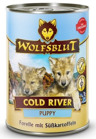 Wolfsblut Wolfsblut Dog Cold River Puppy - pstrąg i bataty puszka 395g