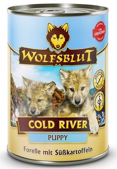 Wolfsblut Wolfsblut Dog Cold River Puppy - pstrąg i bataty puszka 395g