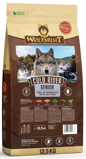 Wolfsblut Wolfsblut Dog Cold River Senior - pstrąg i bataty 12,5kg