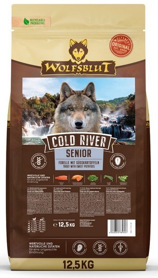 Wolfsblut Wolfsblut Dog Cold River Senior - pstrąg i bataty 12,5kg