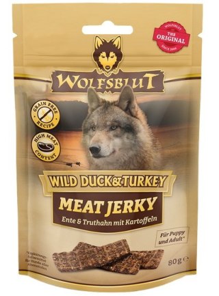 Wolfsblut Wolfsblut Dog Meat Jerky Wild Duck & Turkey 80g