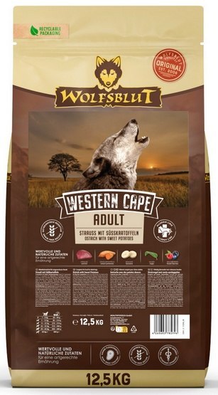 Wolfsblut Wolfsblut Dog Western Cape Adult - struś i bataty 12,5kg