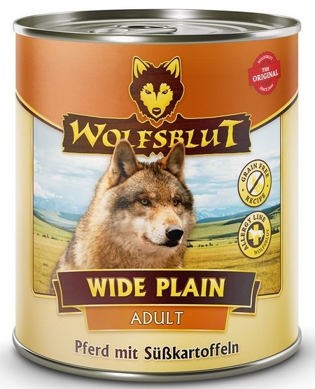 Wolfsblut Wolfsblut Dog Wide Plain Adult - konina i bataty puszka 800G