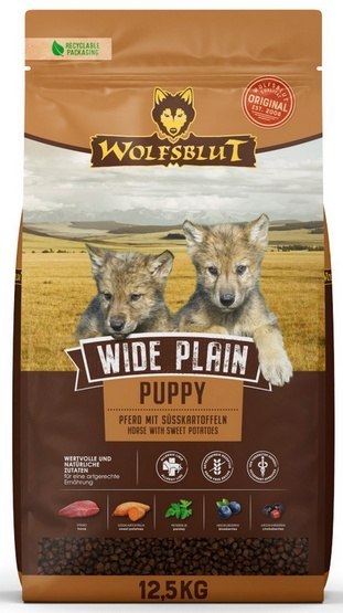 Wolfsblut Wolfsblut Dog Wide Plain Puppy - konina i bataty 12,5kg