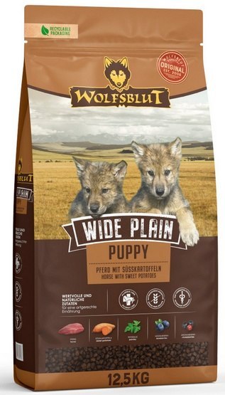 Wolfsblut Wolfsblut Dog Wide Plain Puppy - konina i bataty 12,5kg