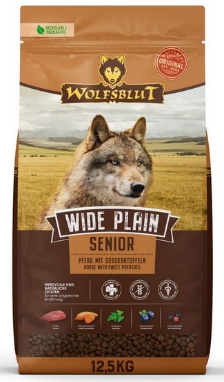 Wolfsblut Wolfsblut Dog Wide Plain Senior - konina i bataty 12,5kg