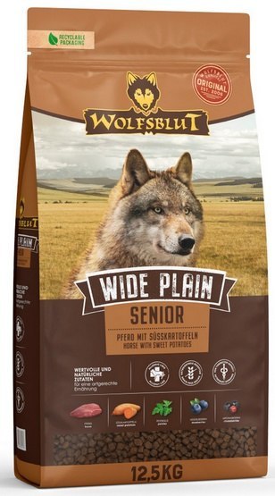 Wolfsblut Wolfsblut Dog Wide Plain Senior - konina i bataty 12,5kg