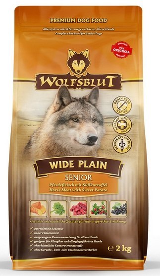 Wolfsblut Wolfsblut Dog Wide Plain Senior - konina i bataty 2kg