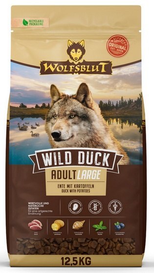 Wolfsblut Wolfsblut Dog Wild Duck Adult Large - kaczka i ziemniaki 12,5kg
