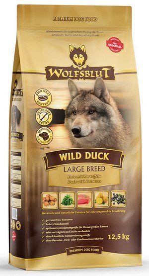 Wolfsblut Wolfsblut Dog Wild Duck Adult Large - kaczka i ziemniaki 12,5kg