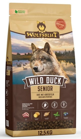 Wolfsblut Wolfsblut Dog Wild Duck Senior - kaczka i ziemniaki 12,5kg