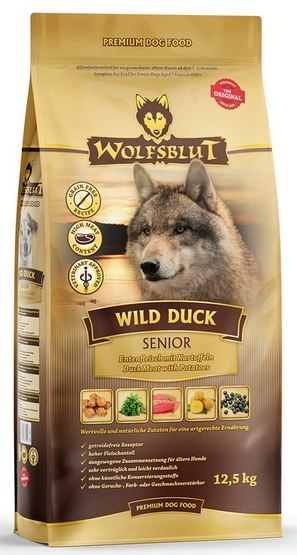 Wolfsblut Wolfsblut Dog Wild Duck Senior - kaczka i ziemniaki 12,5kg