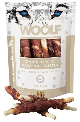 Woolf Woolf Chicken & Rawhide Twister 100g