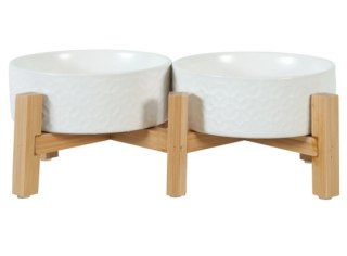 Zolux Zolux Miska ceramiczna dla psa i kota Keramo Duo 2x300ml biała
