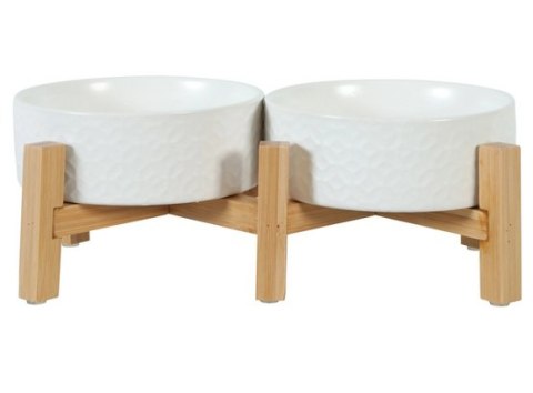 Zolux Zolux Miska ceramiczna dla psa i kota Keramo Duo 2x300ml biała