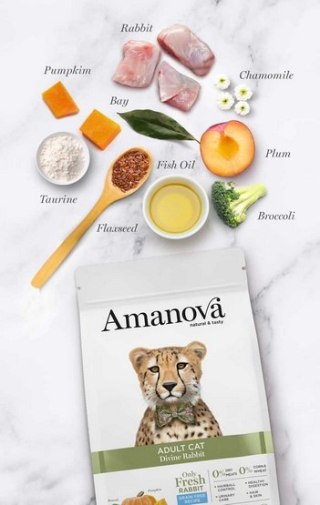 Amanova Amanova Cat Adult Divine Rabbit - królik 4kg